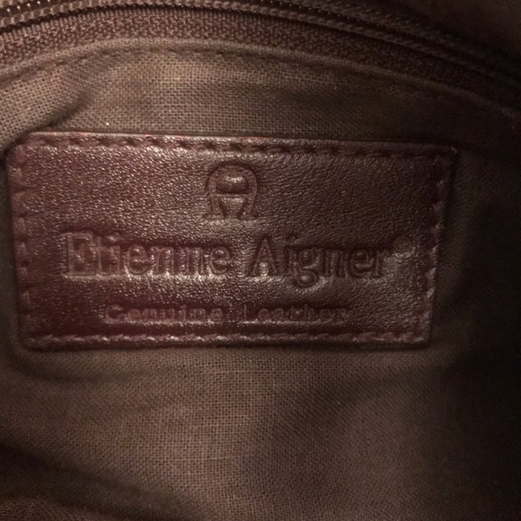 Plum colored Etienne Aigner leather purse - Picture 6 of 6